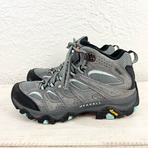 Merrell Hiking Shoes Boots Moab 3 Mid Gore-Tex Waterproof 8.5 Gray